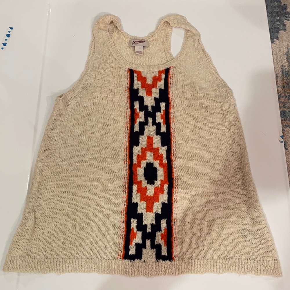 Arizona jean knitted tribal print shirt